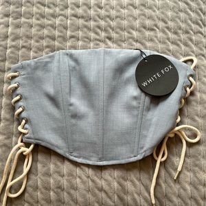 Nwt White fox boutique Bustier top